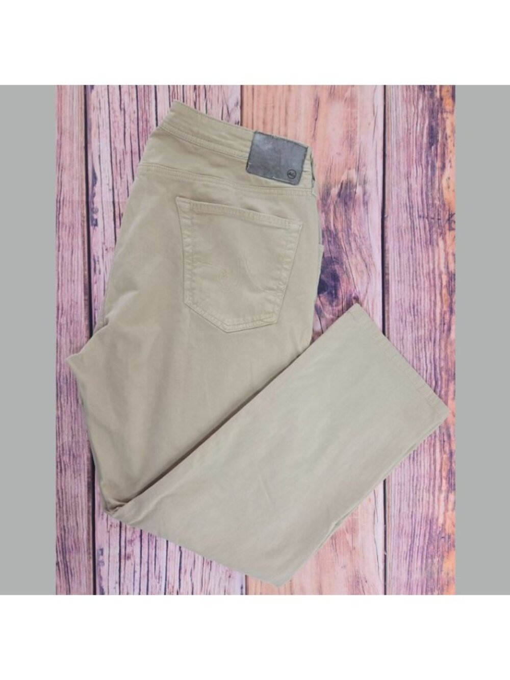 AG Adriano Goldschmeid Mens Everett Khaki Pants 36x28